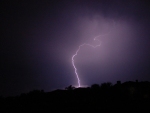 Lightning strike in Tampa, Florida